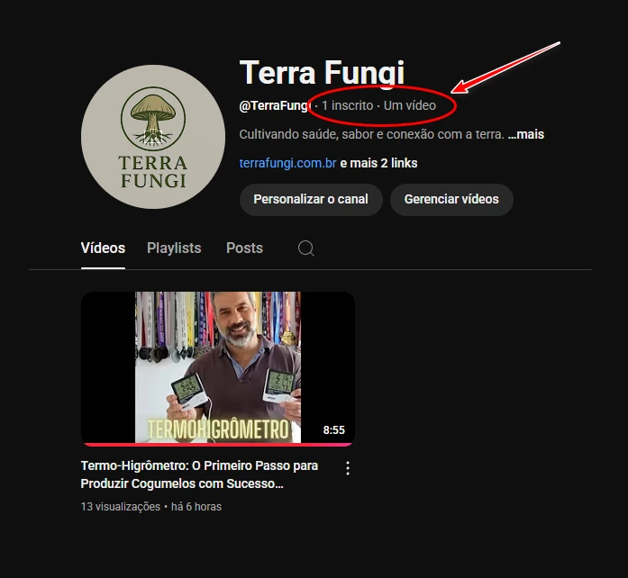 Nosso Primeiro Inscrito no Canal Terra Fungi: O Início de Uma Grande Jornada 🍄